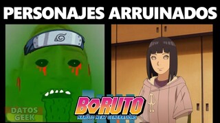 PERSONAJES ARRUINADOS EN BORUTO 🤢 MEME MR INCREIBLE ASQUEADO NARUTO SHIPPUDEN