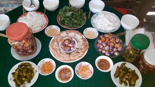 Cà Pháo Dưa Leo Chuột Ngâm Giấm Ăn Kèm Ba Rọi Chấm Mắm Nêm Món Ngon Ngày Tết| TKQ & Family T532