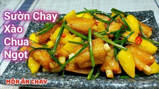 SƯỜN CHAY XÀO CHUA NGỌT Ăn Cơm Chay Ngon Hết Ý | Bà Mẹ Quê