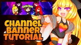 How to make YouTube Channel Banner | Channel Art Tutorial | Gacha Club Video