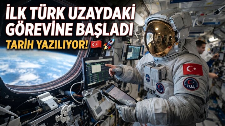 İlk Türk uzaydaki görevine başladı.