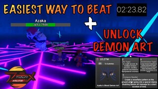 AFS :How to beat AKAZA with 1 skill in 2min + Unlock DEMON ARTS