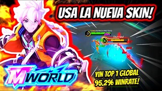 ¡ARRASA CON LA NUEVA SKIN 515 M-WORLD! YIN TOP 1 GLOBAL 95.2% WINRATE! | MOBILE LEGENDS