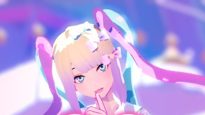 [The anchor girl is heavily dependent on MMD] "❤Come and help me fill in the urge to see you❤"