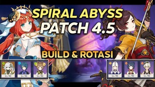 SPIRAL ABYSS 4.5! NILOU SUPERBLOOM & CHIORI NINGGUANG | BUILD DAN ROTASI - GENSHIN IMPACT INDONESIA