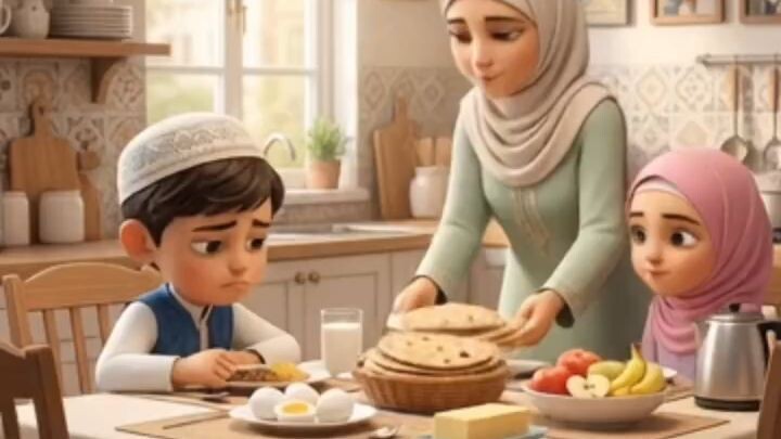 Health food ya junk food 😄 mustafa and shafiya.