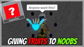 Buying 70+ Fruits and Gifting Them To NOOBS on King Legacy | Roblox |