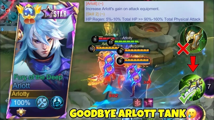 ARLOTT ADJUSTMENT IS FINALLY HERE! GOODBYE ARLOTT TANK🥲 ( is this a buff or ner