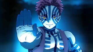 Akaza 9's voice-over technique is used to destroy the killing needle.