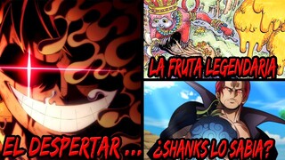 El DESPERTAR de la FRUTA LEGENDARIA de LUFFY ¡NO es la GOMU GOMU! | SHANKS Sabia de esta FRUTA?