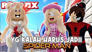 KALAH HARUS JADII SPIDERMAN ?!!🦸🏻‍♂️🕷 Lomba Bertiga di Obby !🕸 | ROBLOX INDONESIA 🇮🇩|