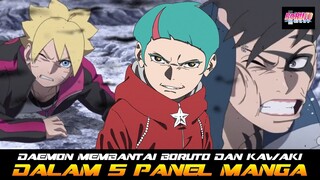 DAEMON MEMBANTAI BORUTO DAN KAWAKI DALAM 5 HALAMAN SAJA