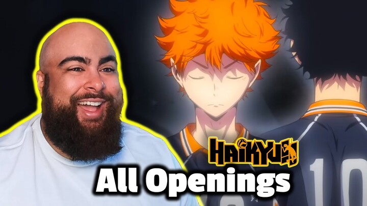 I REALLY WANT TO WATCH MORE HAIKYUU!!! | Haikyuu Opening 1-7 Reactions!