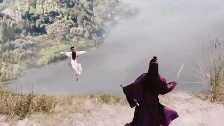 The cliff jump in “The Lotus楼” was actually filmed on location!!!