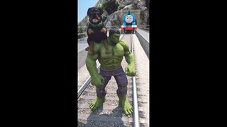 GTA V: HULK SAVING CHOP FROM THOMAS THE TRAIN #shorts