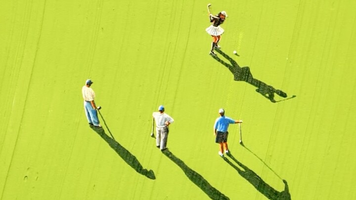 Bagaimana cara bermain golf di atas cat?