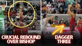 SCOTTIE THOMPSON CRUCIAL REBOUND AGAINST BISHOP AND A DAGGER THREE -19 Pts, 9 rebs and 11 assists.