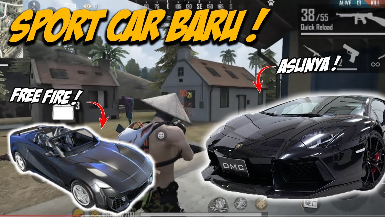 TEST SPORT CAR NEW LAMBORGHINI BLACK FREE FIRE ! AUTO BAR BAR - Bilibili