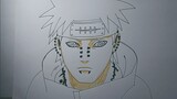 Cara Menggambar Anime Pain Karakter dalam Seri Naruto