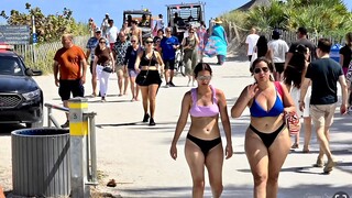 Miami Beach Spring Break - Travel Vlog - 4K HDR Walking Tour - South Beach  - Ocean Drive