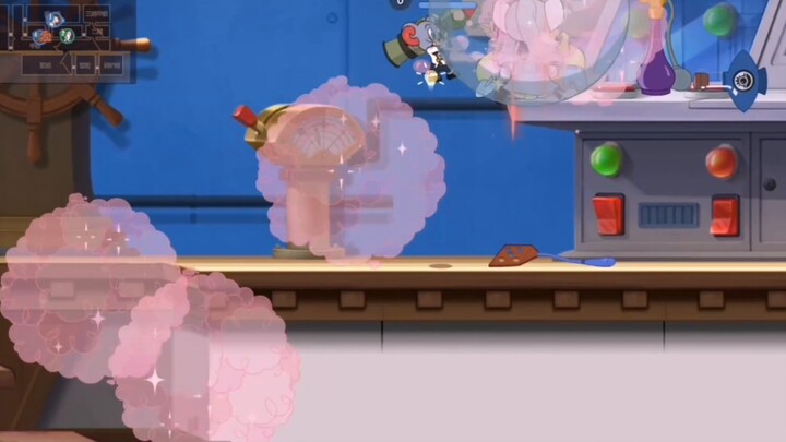 Cat and mouse Taffy jump cannon