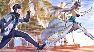 美人鱼上岸来了，看见陈洛后掉头就跑