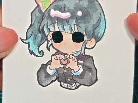 บทสอนวาดปากกาปุ่มกด ชานะฮูกำลังกระพริบตา มาแล้ว! ครั้งนี้มีขั้นตอนการวาดแบบละเอียดยิ่งขึ้น ขอชื่นชมน