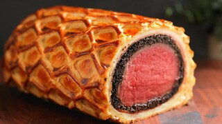 It took 72 hours to meticulously prepare a Wellington beef roll.