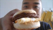Asmr Eating Sounds / Mukbang - English Muffin Burger