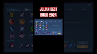 Julian Best Build 2024 (Part 2) #shorts #mlbb