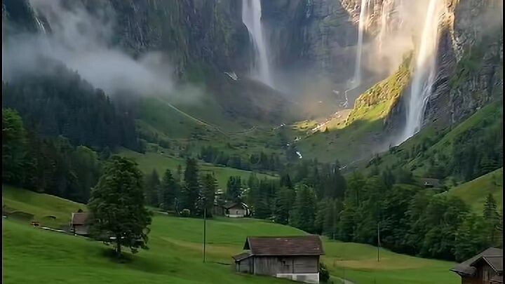 A real-life fairytale village exists in Switzerland 🏔️ #Shorts