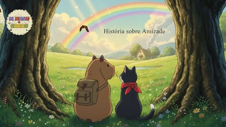 Historinha Infantil sobre Amizade 🐾 Desenho Animado com Minhau e Cacau