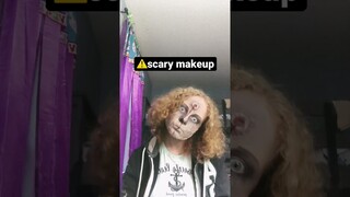 Insane scary makeup #makeup #acting #cosplay #creepy