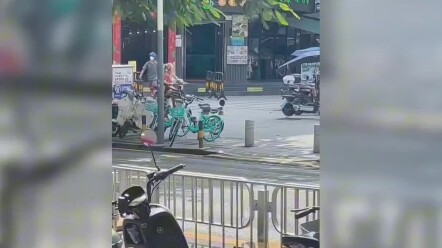 I was so shocked—walking around in real life and I saw Sayu and Venti riding a shared bike!