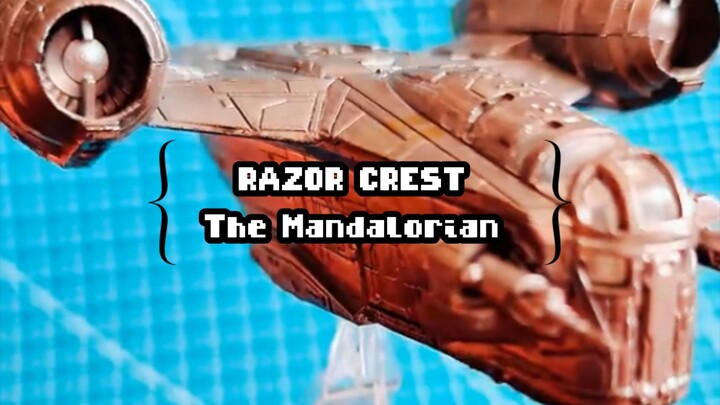 Razor Crest miniature. The Mandalorian