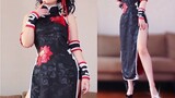 140 pon Tokisaki Kurumi! Seorang gadis gemuk menantang cheongsam dalam anime di rumah...