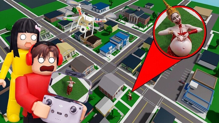 Yuta Mio Panik Drone Merekam SAKEDUNG KADING HAMIL BESAR Mengamuk Di Kota Brookh