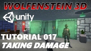 How To Make An FPS WOLFENSTEIN 3D Game Unity Tutorial 017 - TAKING DAMAGE