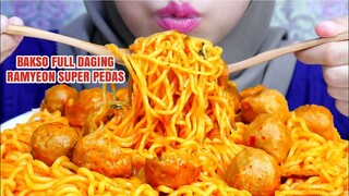 AUTO KESURGA ‼️ASMR BAKSO FULL DAGING + MIE RAMYUN SUPER PEDAS | KANZLER SINGLES BAKSO