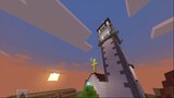 Minecraft Village Church’s clock tower  strikes “Ave María de Lourdes”