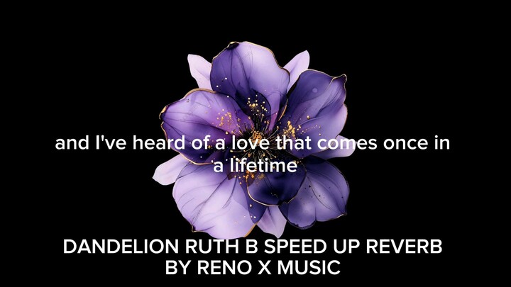 dandelion Ruth b speed up reverb