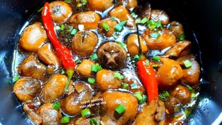 NẤM RƠM KHO CHAY | cách làm nấm rơm kho nước tương nước ngon đậm đà | vegan recipes