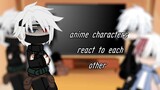 Anime characters react. [1/4]ft:Hatake Kakashi (Kaneki Ken, Ray, Shoto Todoroki.)