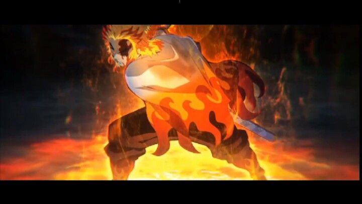 Perlawanan sengit antara Kyōjurō Rengoku saat melawan Akaza