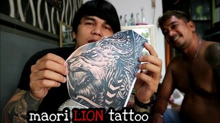 MAORI LION TATTOO || makan tatto