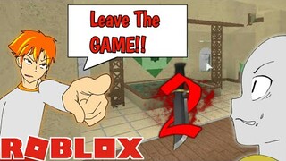 I made the Hacker Leave the Game|| Roblox MM2 [Read Desc]