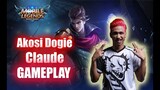 Akosi Dogie CLAUDE CRAZY GAMEPLAY!! | Mobile Legends