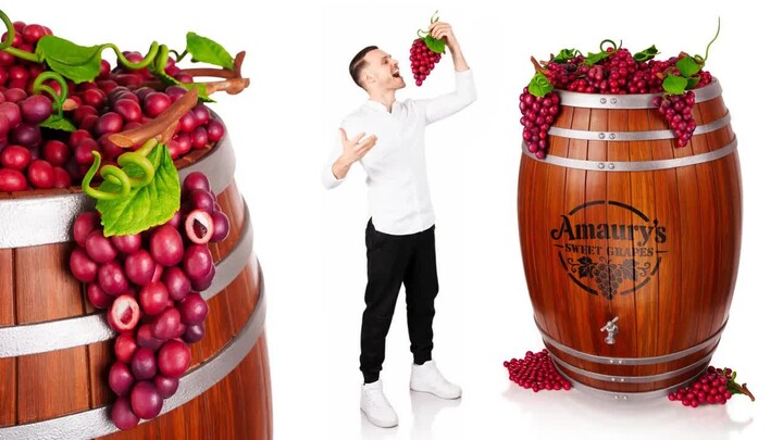 【Bậc thầy bánh ngọt Pháp Amaury Guichon】Thùng rượu vang sô cô la 🍇