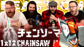 Chainsaw Man 1x12 REACTION!! "Katana vs. Chainsaw"
