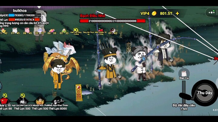 combo  1 hit cá nhỏ  gấp 30000 lần máu